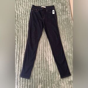 Gap 1969 True Skinny High Rise Dark Rinse Jeans